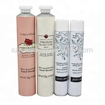 Aluminum Collapsible Cosmetic Eye Cream Packaging Tube