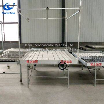 Greenhouse Ebb Flow Plant Growing Rolling Table for Seedlings