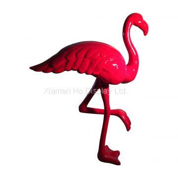Ho Display Garden Ornaments Life Size Fiberglass Flamingo Statue photo-4