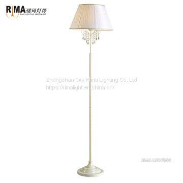 Floor flower standing lamp Factory price home interior fabric single modern White dowmlight lamp