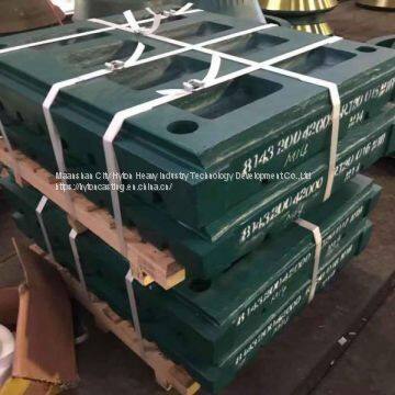 High Manganese Mn18Cr2 Casting Wear Parts Apply for Metso C160 Crusher Jaw Plate photo-2