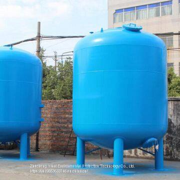 Multi-medium filter quartz sand activated carbon manganese sand filter tank coconut shell mechanical floating bed filter stainless steel filter tank