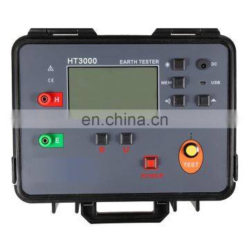 0.01~ 3000Ohm Three-wire Grounding Resistance Tester 0 ~ 100V photo-2