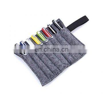 1Pc Portable Felt 8 Slots Stylus Pencil Case / Pen Holder / Pen Pouch photo-6