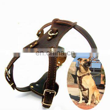 Wholesale Best Selling Pet Leather Dog Harness Search and Rescue Dog Harness