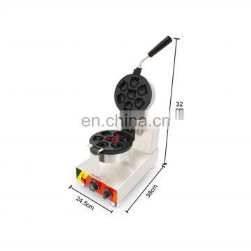 Factory Supplier rotate waffle electric round shape waffle iron stainless steel cake making machine