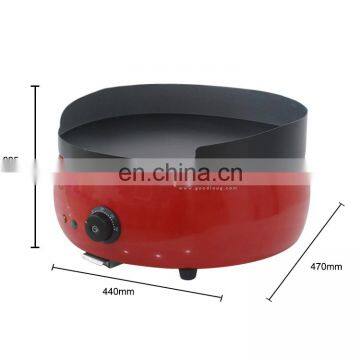 Comercial Catering Equipment Electric Beef Steak Grill Griddle Round Single Griddle Electric Machine photo-4