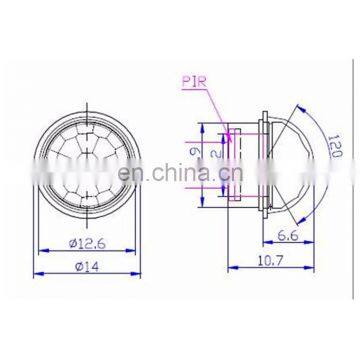 Dome Infrared Fresnel Lens For PIR Motion Module Cover high quality