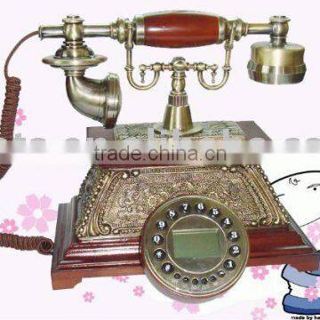 old wooden antique telephone craft