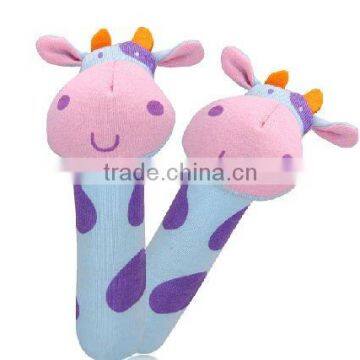 Cute sounding plush baby sticks soft toy/baby toy