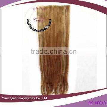 long straight synthetic ombre hair extension