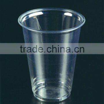 New design for European market--8oz/240ml take away clear PET straight beverage cup supplied by the biggest factory in China