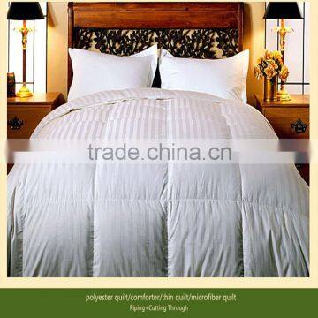 Microfiber quilt/bedding set/hotel bedding set/four season hotel bedding set