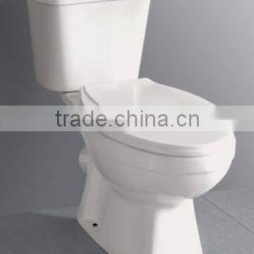 Washdown Soft Close Modern White Color Dual Flushing System Two Piece Western Toilet photo-3