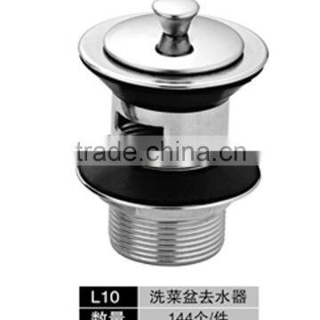 Wholesale Chaoan 201 Stainless Steel Push Down Pop up Sink Basket Strainers Waste Made in China photo-4