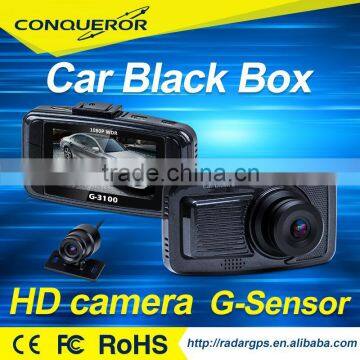 Full HD 1080P 2.7 Inch Car Video Dual Camera Recoder DVR G-3100 dash cam Car Black Box