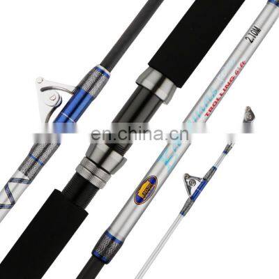 1.98m 2.1m Strong Heavy Fishing 38-69kg Boat Pole Pac Bay Reinforced Pulley Guide Ring Trolling Rod photo-3