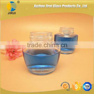 cosmetic face cream glass jar with screw top