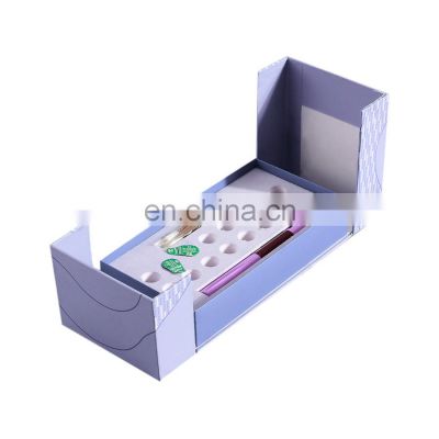 large 5 ml cosmetics glass bottle paper box with semi lid 350 gsm eva cardboard box