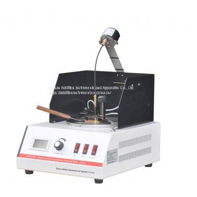 Flash Point by Pensky-Martens Closed Cup Tester ASTM D93 Petroleum Closed Flash Point Analyzer ISO2719 Pensky Martens Tester