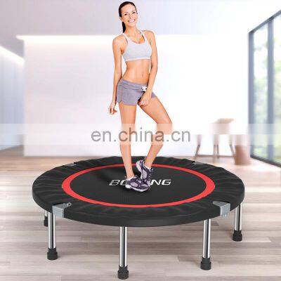 Unisex 40 48 50 Inch Manufacturer Indoor Outdoor Mini Kid Adult Fitness Round Folding Trampoline With Safety Enclosure photo-3
