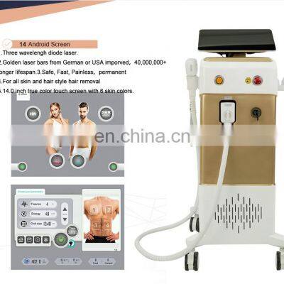 Salon New Style Diode Laser Hair Removal 755nm 808nm 1064nm Diode Laser Hair Removal Machine photo-3