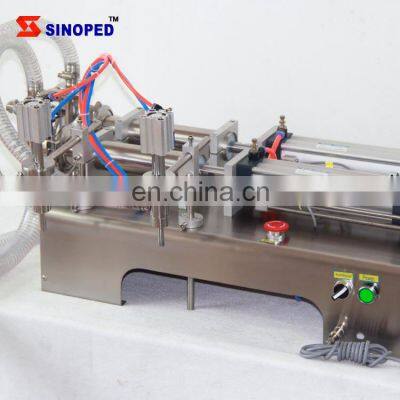 Small Two Heads Pneumatic Filler Detergent Mineral Water Drinks Soda Liquid Filler photo-3