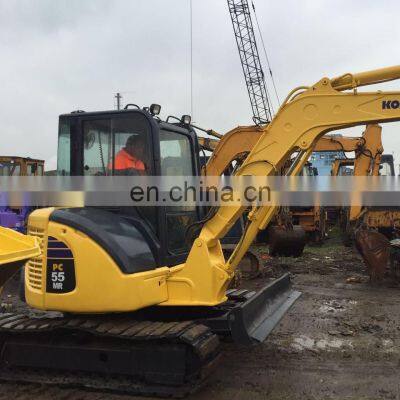 second hand pc55 mini komatsu excavator , rubber crawler excavator , komatsu pc30 pc35 pc40 pc50 mini excavator