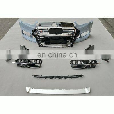 A3 S3 FRONT BUMPER ASSEMBLY 2013-2016