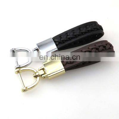 Personalized Wholesale Custom Plain Sublimation Luxury Faux Cowhide Premium Heart Car Strap PU Leather Keychain With Logo photo-2