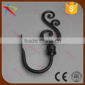 luxurious FADIYA Matt black U shape curtain tieback hooks