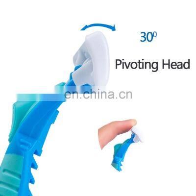 Replaceable Blade Rubber Handle Men Razor 6 Blades Sharp Body Hair Remover With Aloe Strip Safe Hair Cut Blade Cartridge CM6-03