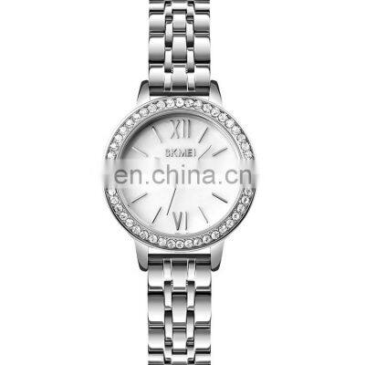 Fashion Casual Ladies Writhwatch Skmei 1711 New Stylish Small Dial Stainless Steel Leather Quartz Women Watches