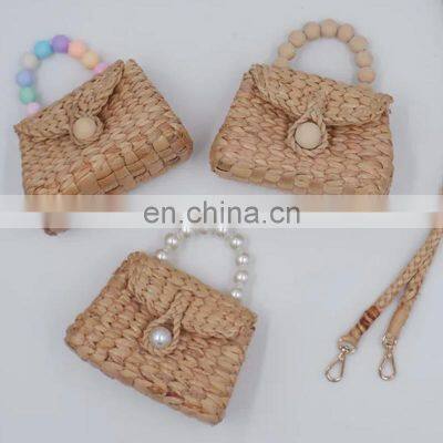 Hot Sale Cuties water hyacinth Kid bag, Small Straw Hand Bag for girl Wholesale Vietnam Manufacturer