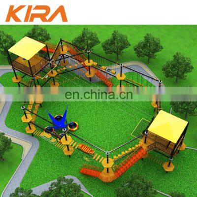 Amusement Park Customized Indoor Zip Line For Kids And Adult photo-4