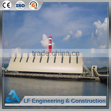 Large span low carbon steel frame barrel coal storage