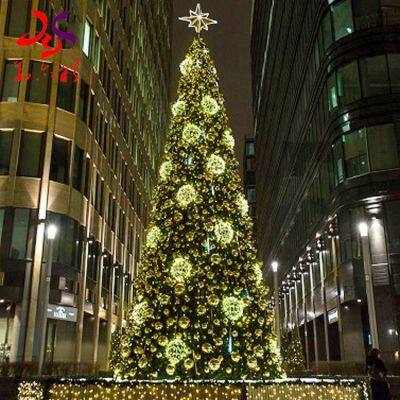 Decorated Wholesale 6.5FT Giant Outdoor&Indoor Realistic Green Pink Blue Christmas Decoration Prelit Lighting Artifical Christmas Tree photo-3