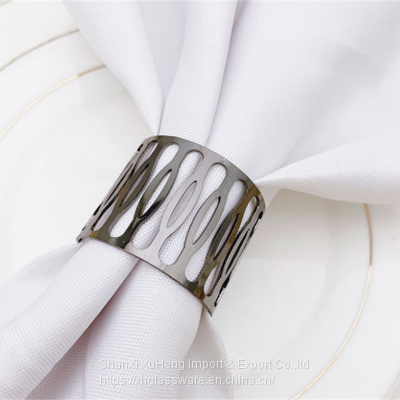 Electroplated Gold Silver Black Napkin Ring Holder on Wholesale photo-5