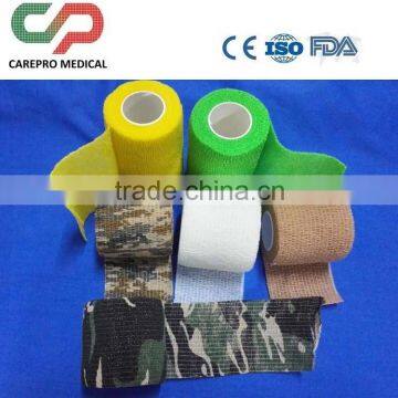 2015 High Quality colorful non-woven sel-adhesive cohesive bandages