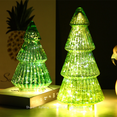 Artifical Led Lighted Glass Christmas Tree Christmas Ornaments Personalized Color Changing Led Glass Christmas Tree photo-4