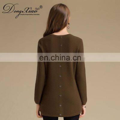 Autumn Winter New Style 100% Cashmere Sweater Knitted Long Crew Neck Chinese Style Anti-Shrink Solid OEM Service Available photo-6