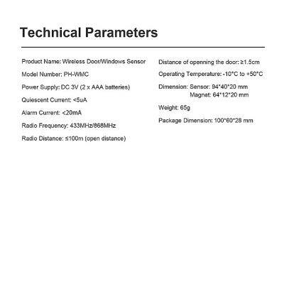 Anti-theft Wireless Door/Windows Sensor Wireless Door Contact Home Security Alarm photo-5