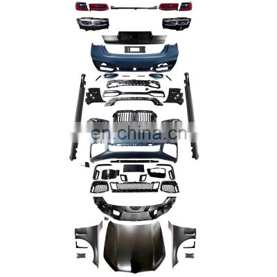 Suitable for BMW 7 series G11 G12 old to new M760 big surround body kit headlight front bar back bar front