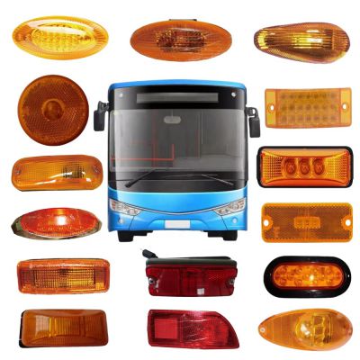 China best selling bus lamps accessories 24V LED turn signals edge lamp fog brake lights side marker light bus parts