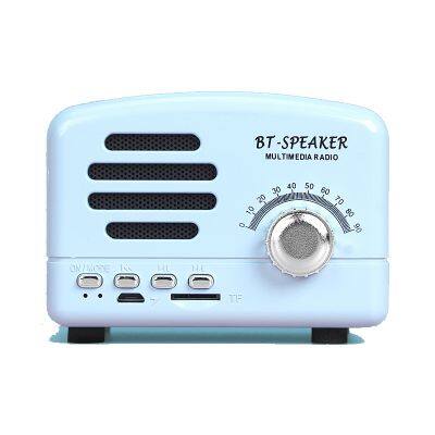 Retro mini portable retro FM radio bluetooth speaker custom karaoke wireless bluetooth speaker with mic