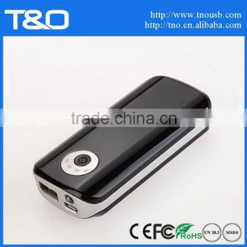 Custom 4400mAh led power bank for smart phone