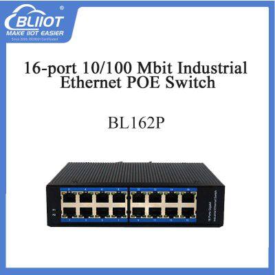 BL162P Supports 16 10Base-T/100Base-TX POE Ports Industrial Ethernet POE Switching