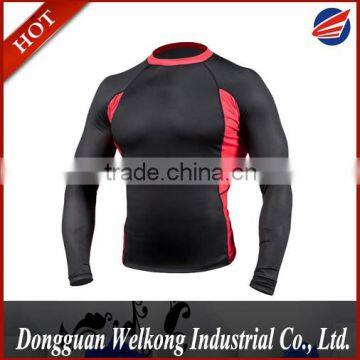 CUSTOM SPORTSWEAR MEN LONG SLEEVE RASH GUARD COMPRESSION RUNNING SHIRT