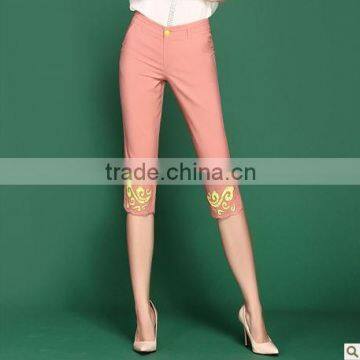 Hot sell ladies korean fashion candy colors tights pants