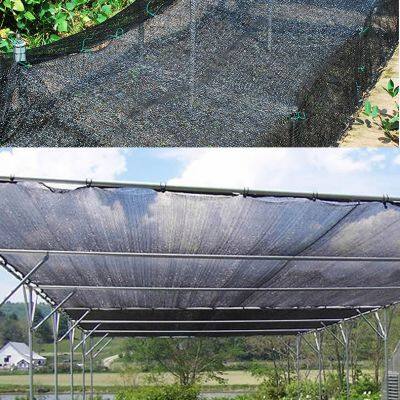 Plastic Net Mesh for Shade HDPE Knitted 40% 50% 80% Black Beige Agricultural Green Shade Net / Sun Shade Net